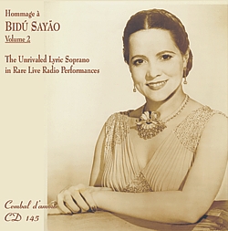 CD 145 Bidu Sayao Lyric Soparano, Vol 2